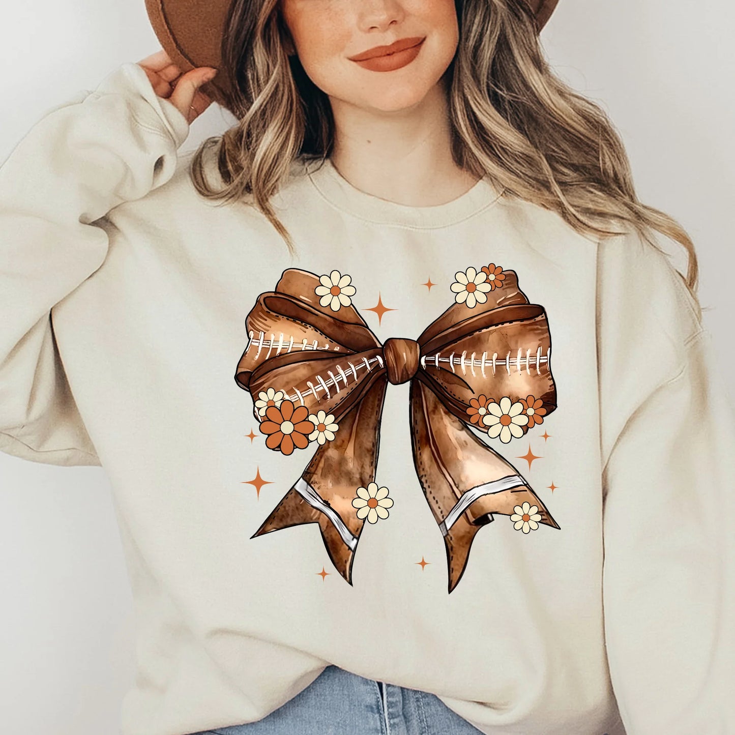 Daisy Football Bow