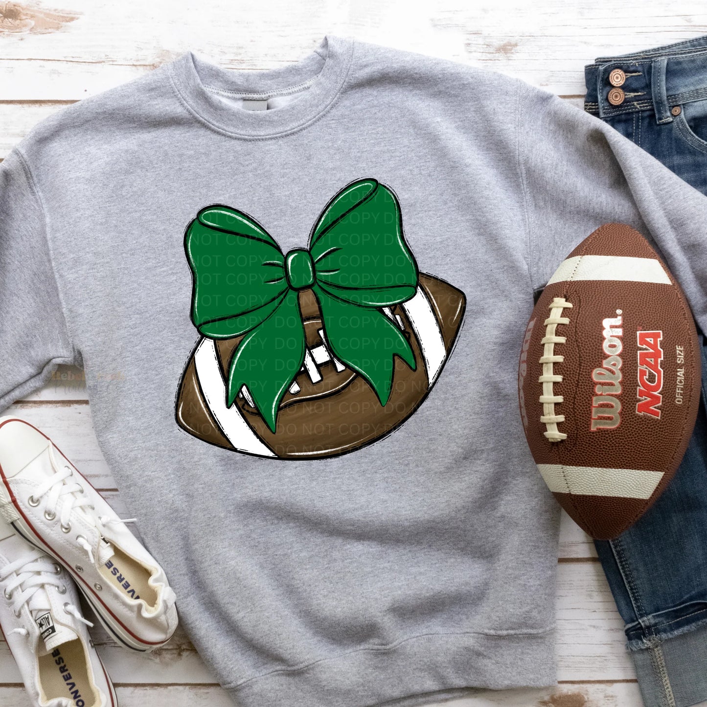 Football with Colored Bow (diff color options)