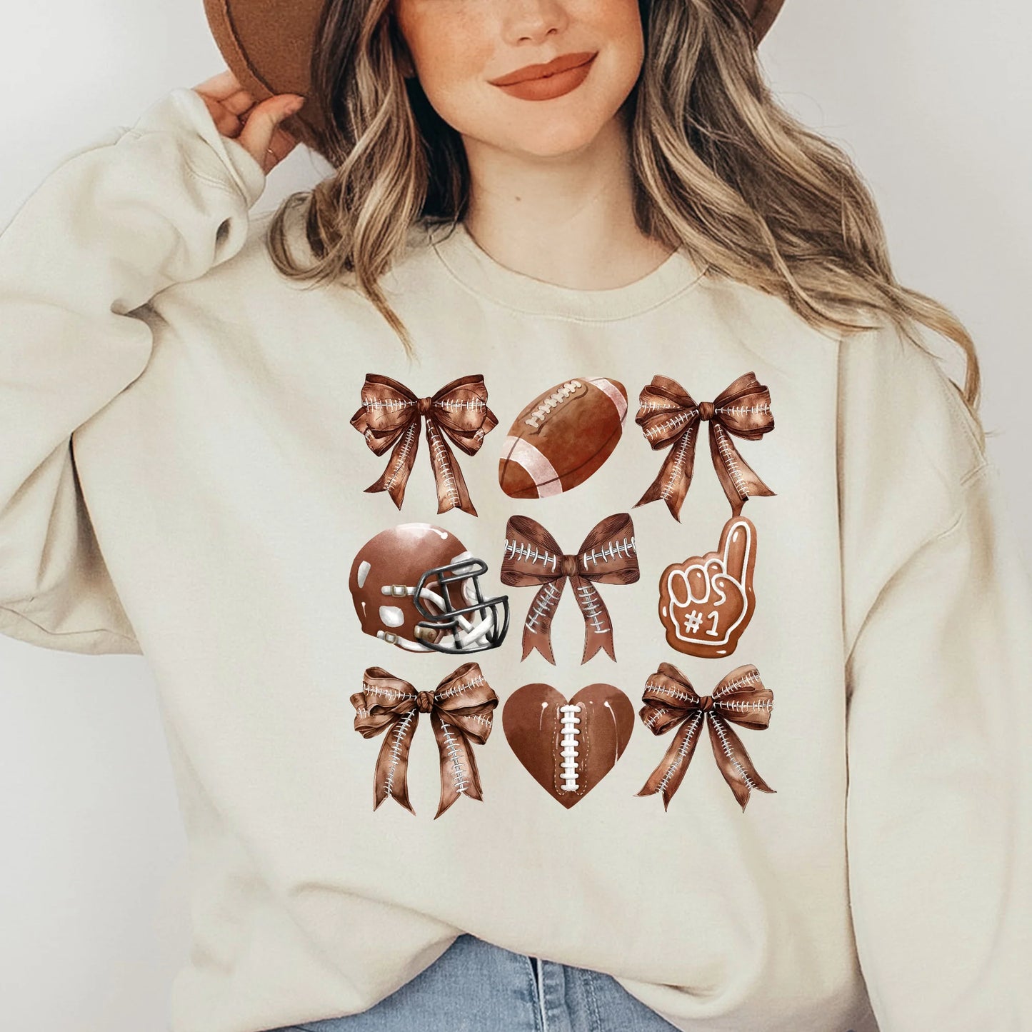 Football Bow Coquette