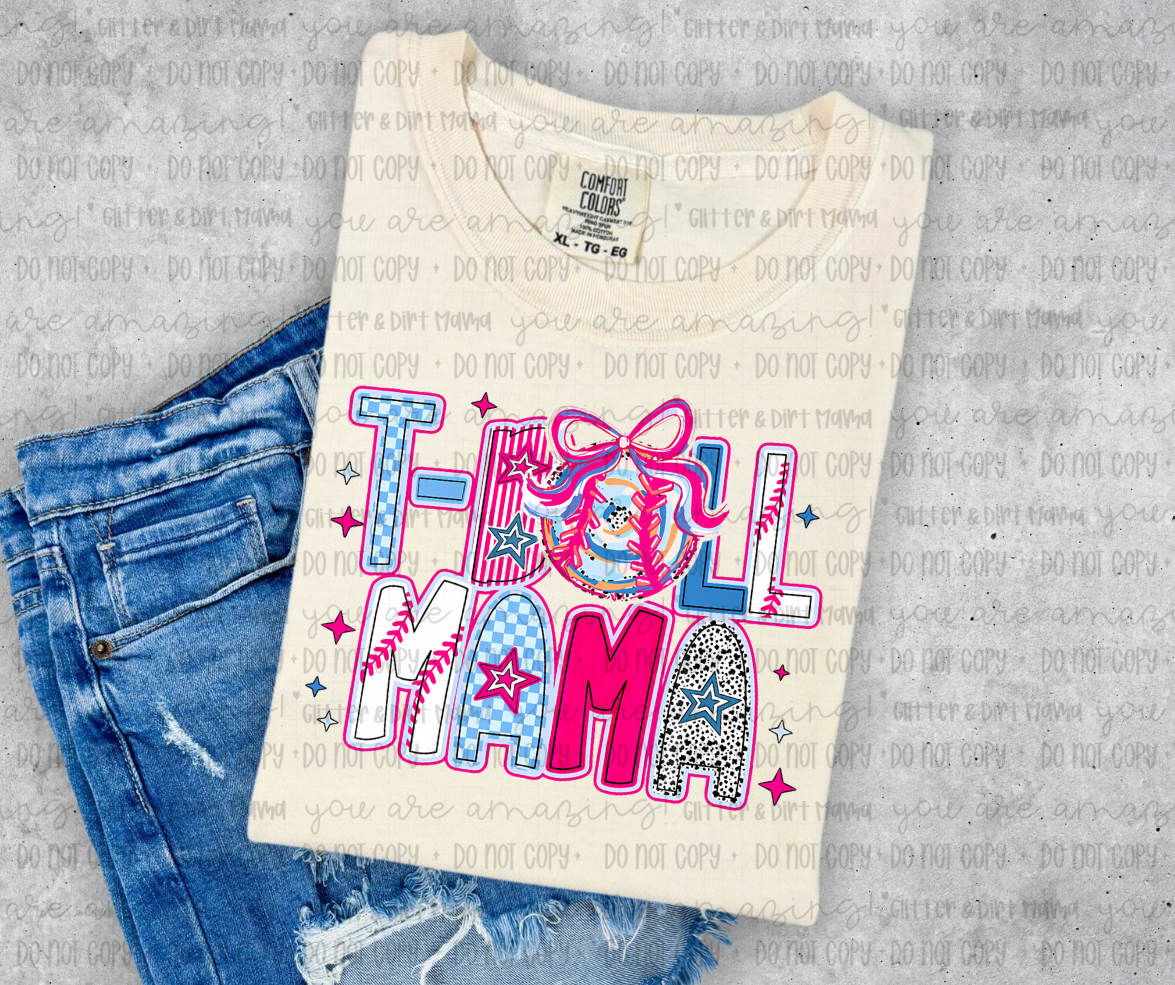 Pink & Blue Tball Mama