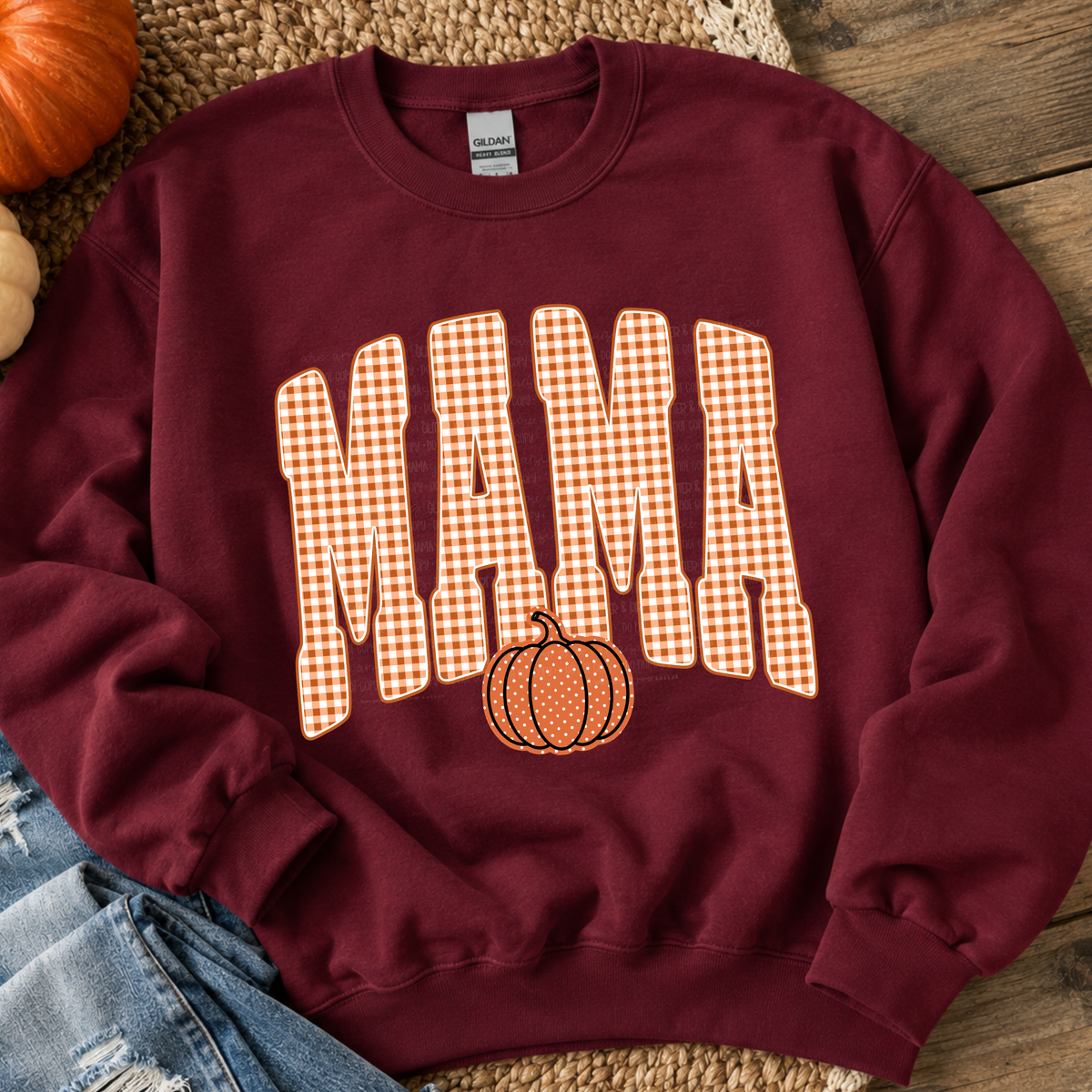 Gingham Mama Sweatshirt