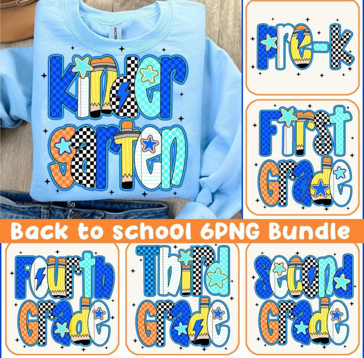 School Grades Boy Retro