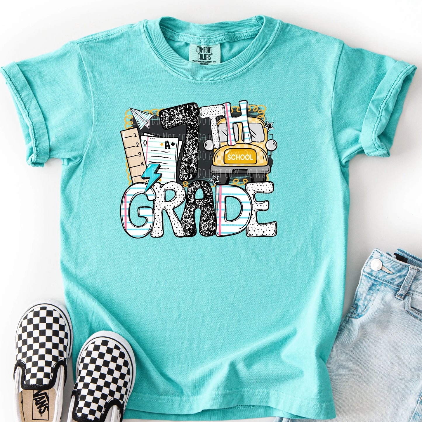Chalkboard Bus Collage (PreK-12)