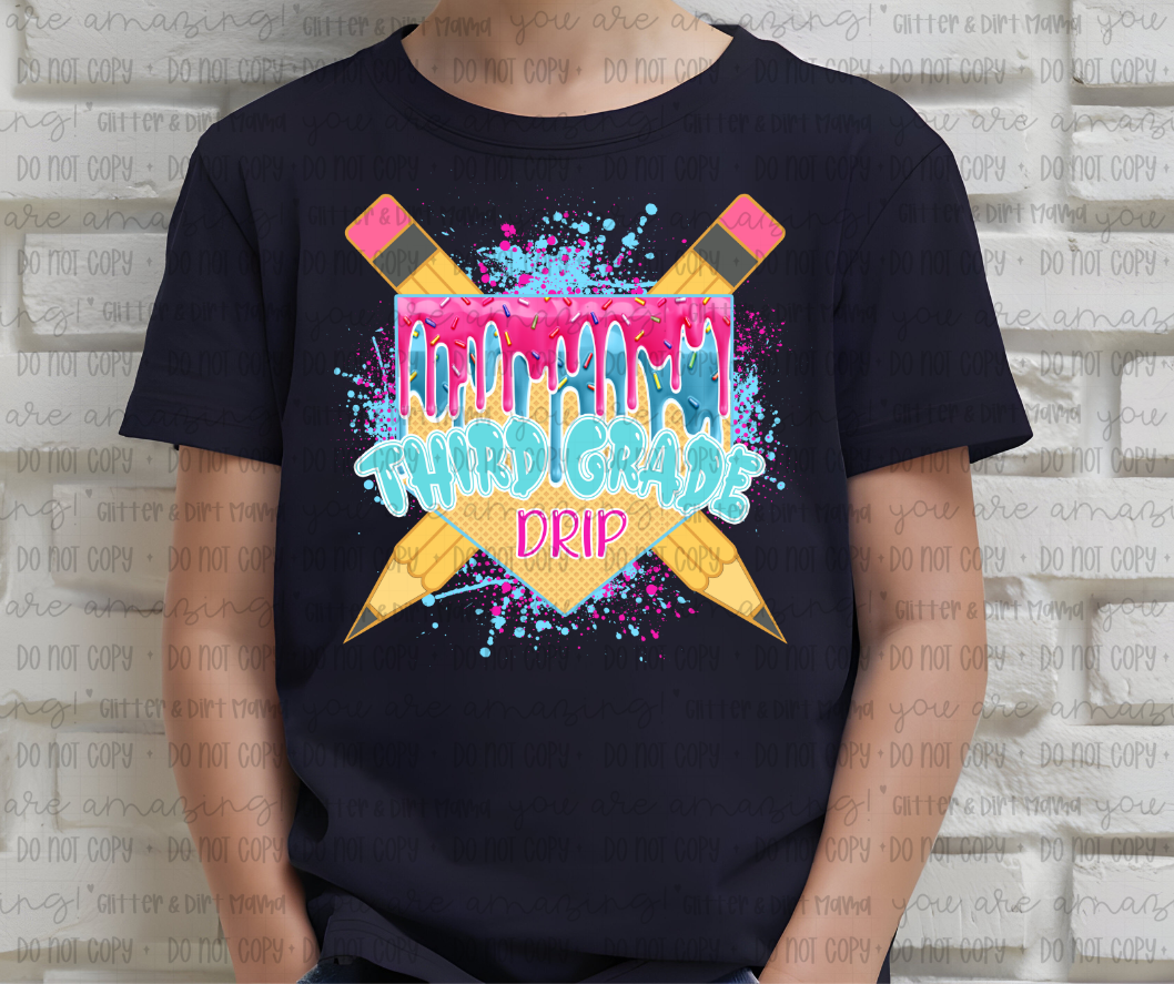 School Grades Ice Cream Drip
