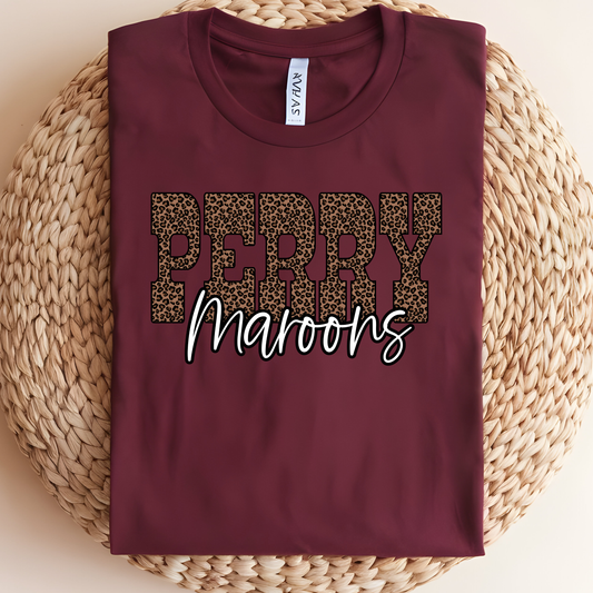 Brown Leopard Perry Maroons