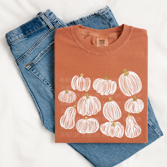 Pumpkin Collage (white)