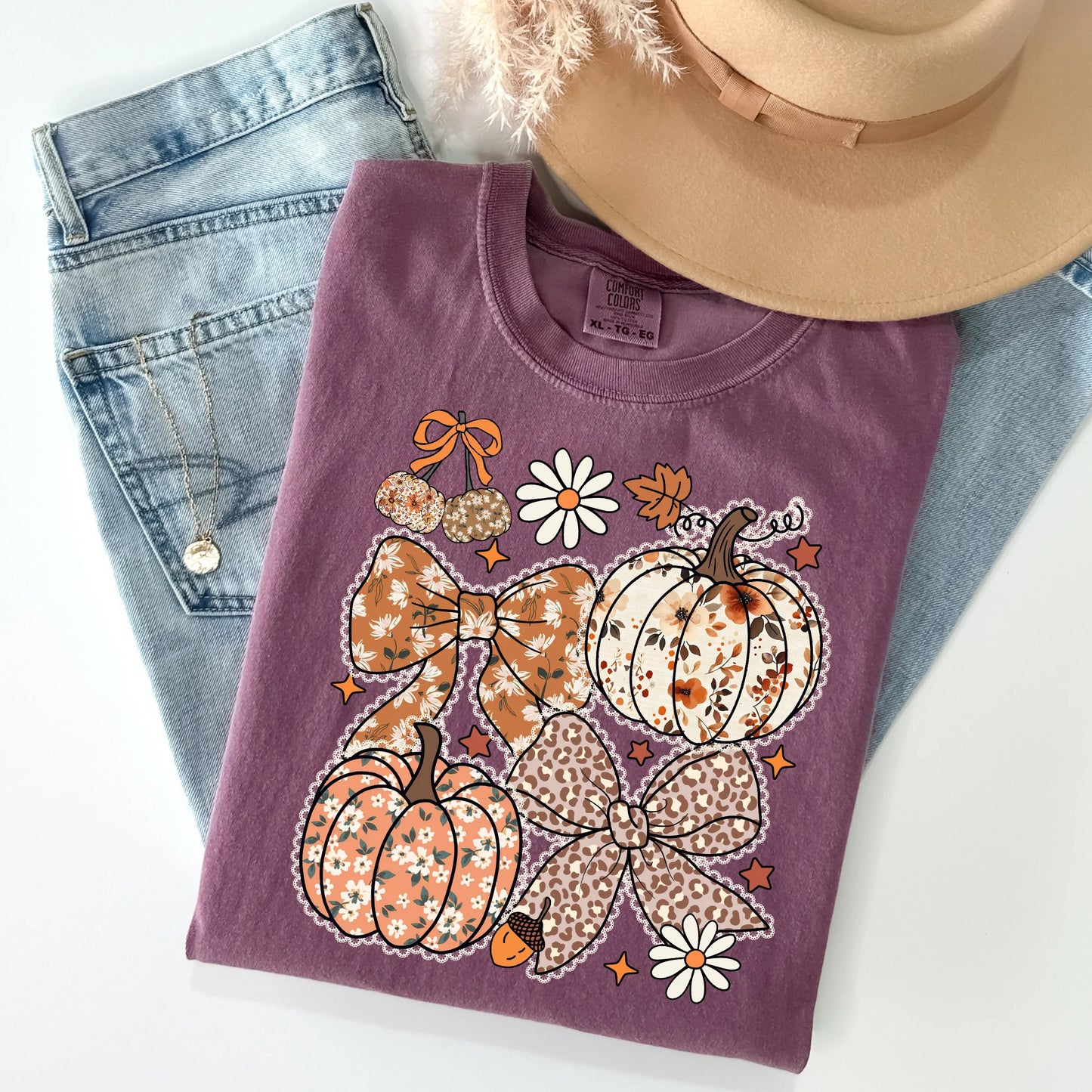 Floral Lace Pumpkin Collage
