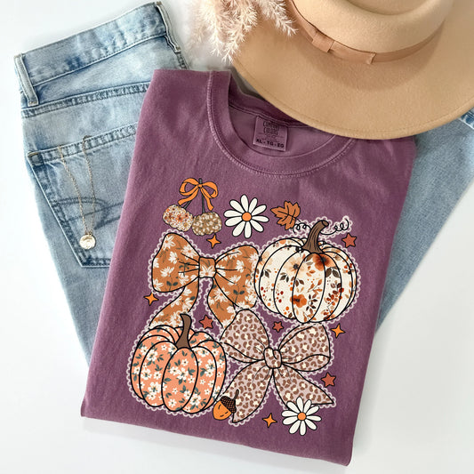 Floral Lace Pumpkin Collage