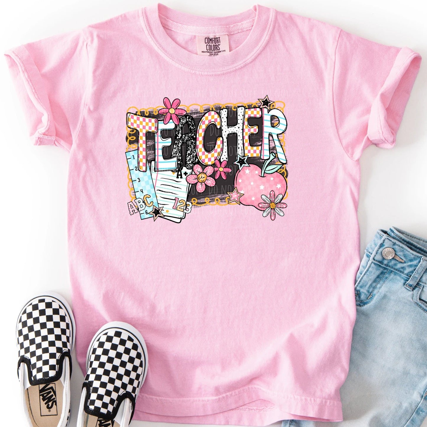 Chalkboard Apple Collage (k-12 grades)