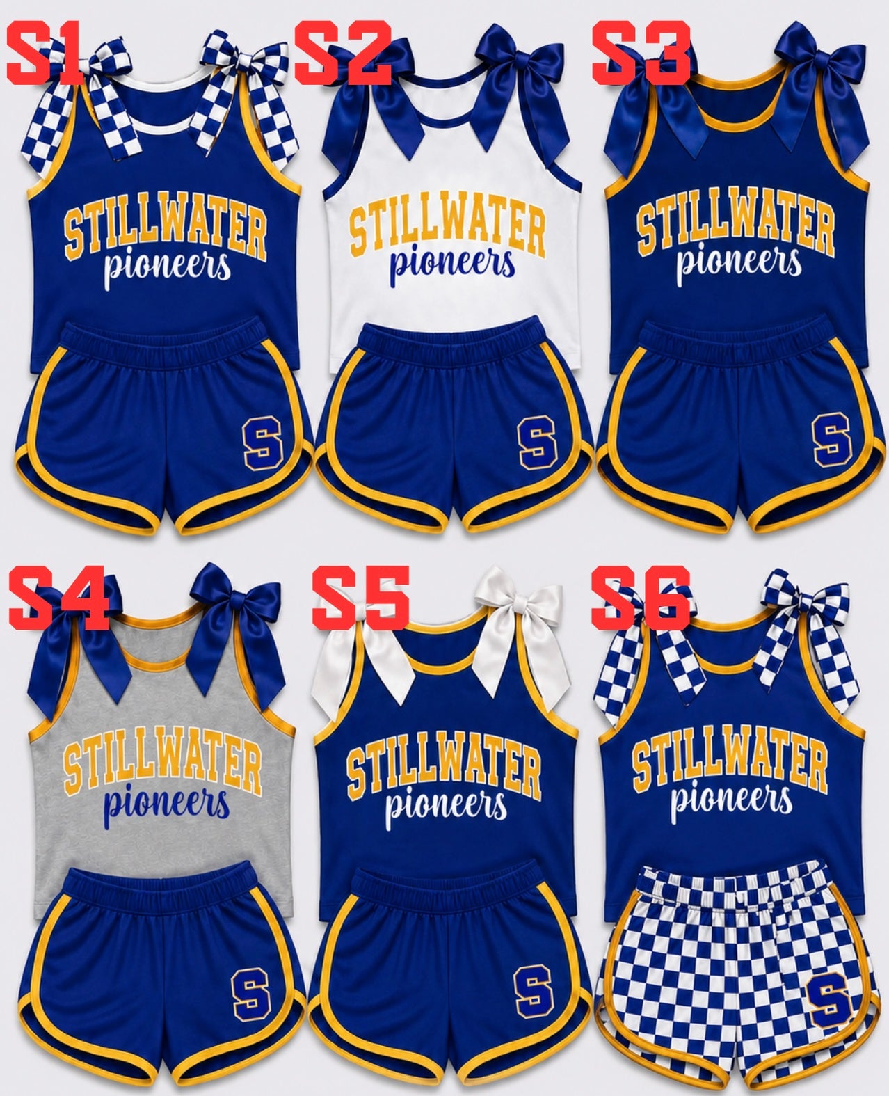 Bowtie Tank & Shorts Sets