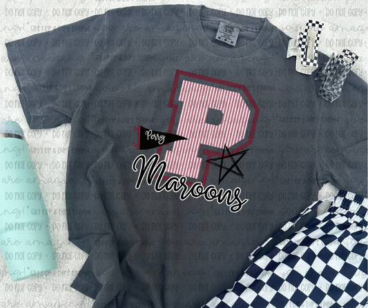 Perry Maroons Seersucker