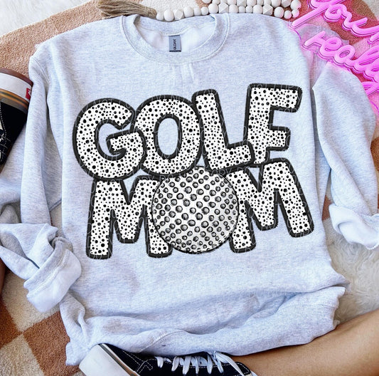 Golf Mom (polka dot)