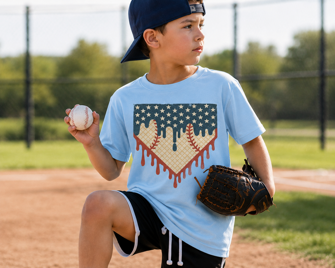 USA Baseball Drip Tee