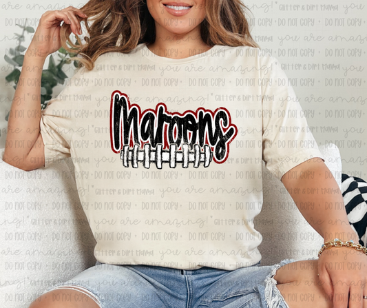 Maroons Football stitch