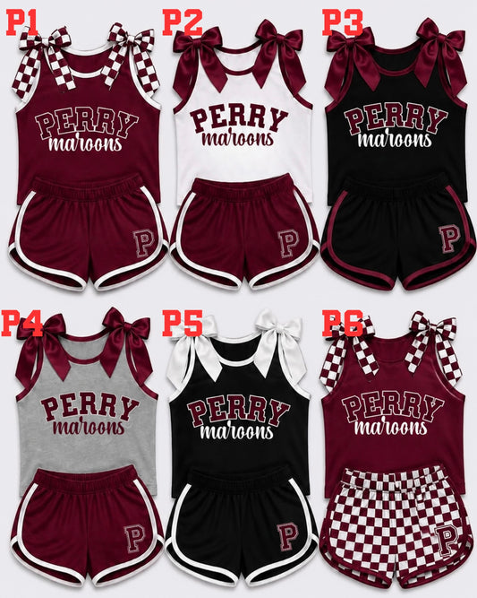 Bowtie Tank & Shorts Sets