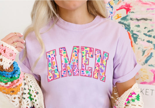 Leopard Amen Colorful