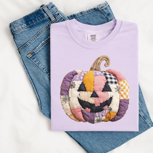 Faux Patchwork Pumpkin