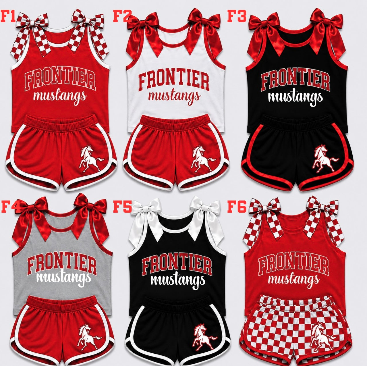 Bowtie Tank & Shorts Sets