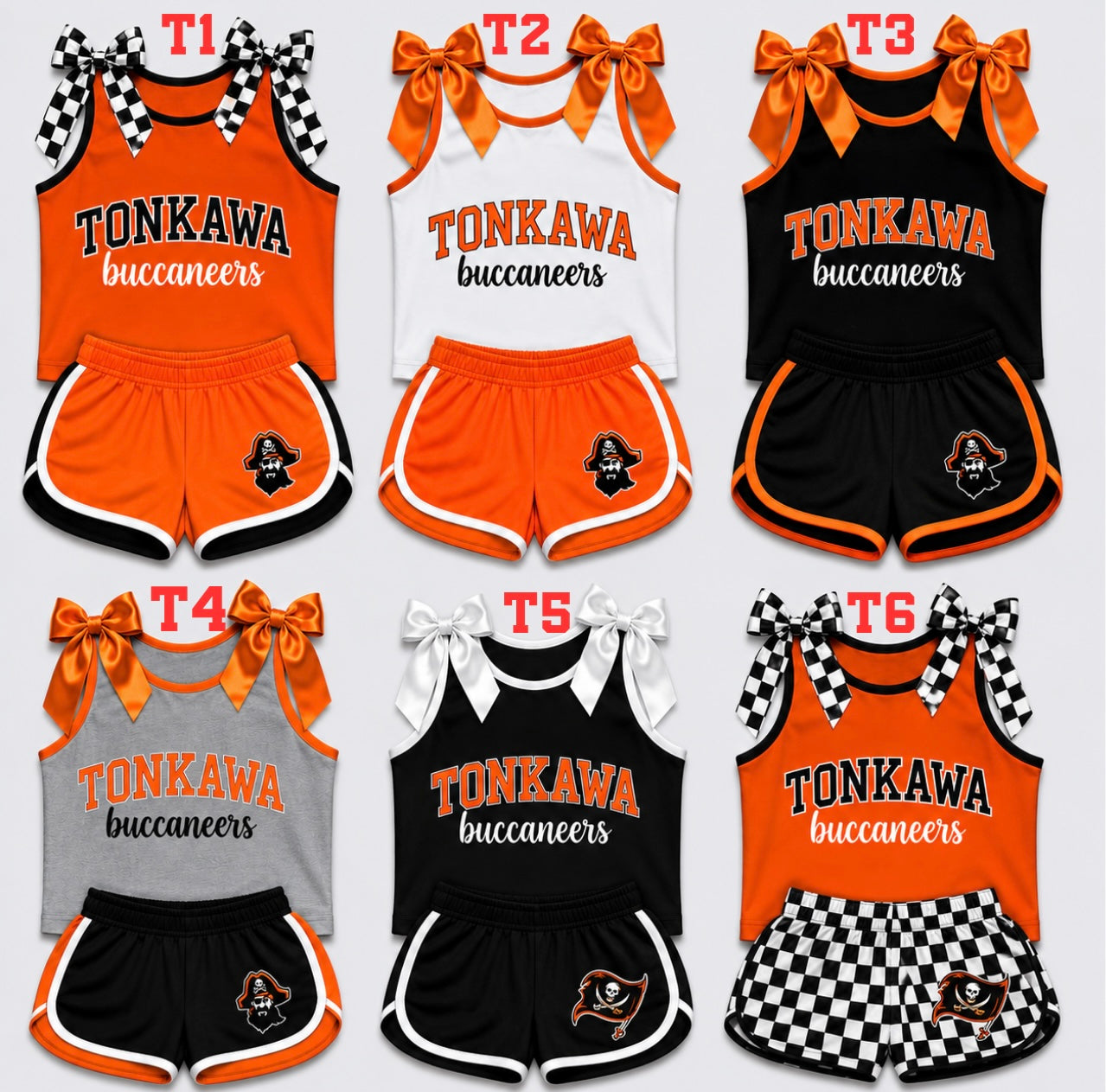 Bowtie Tank & Shorts Sets