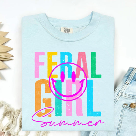 Feral Girl Summer Smiley