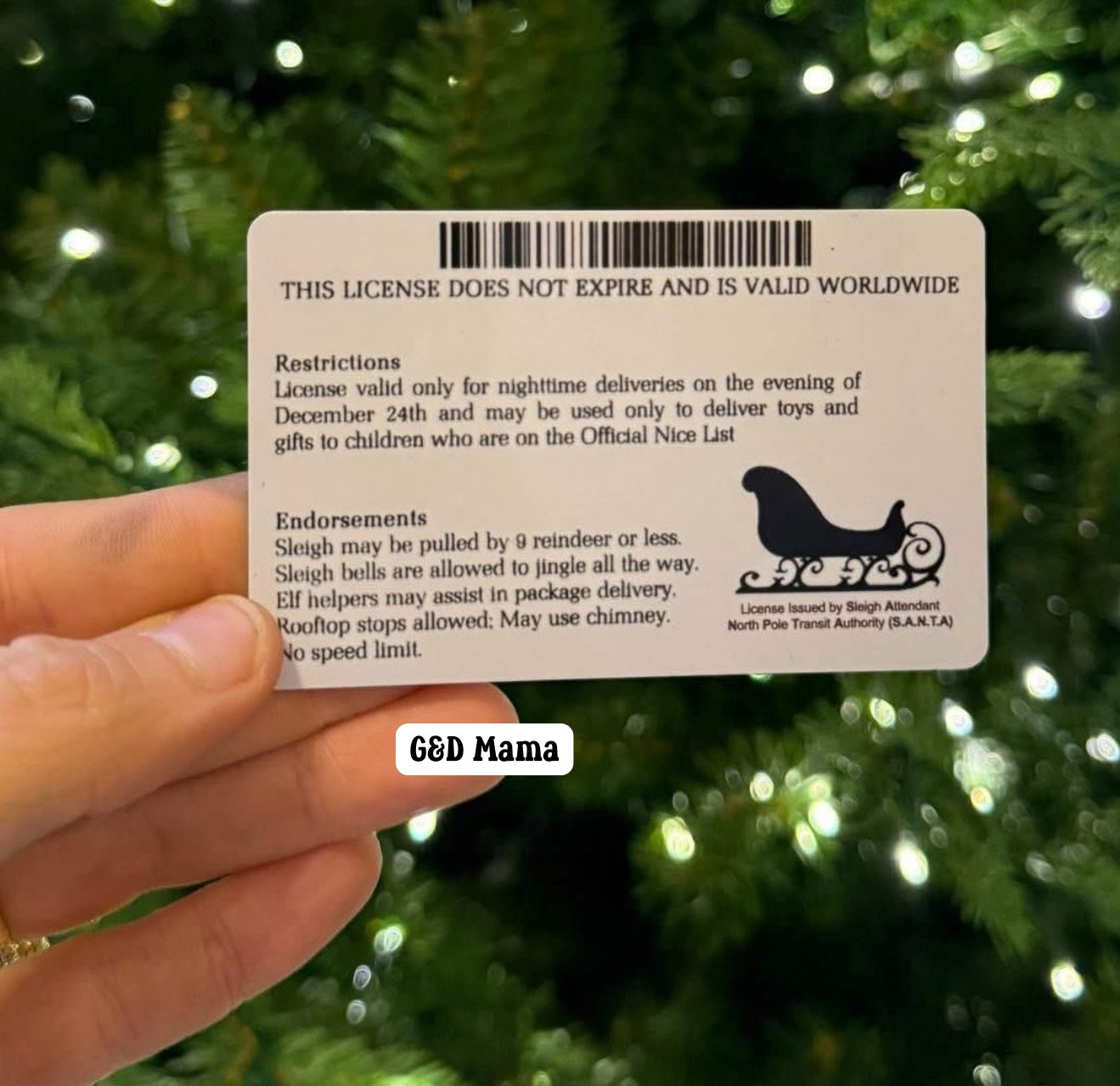 Santa's Official License