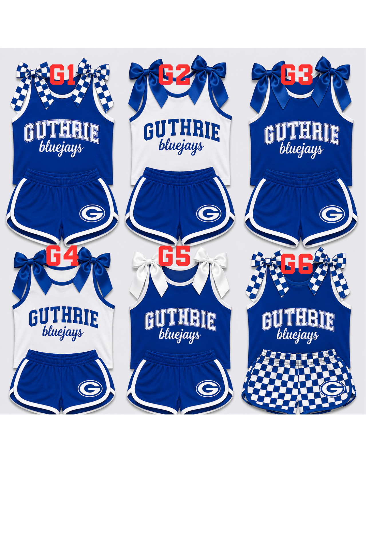 Bowtie Tank & Shorts Sets