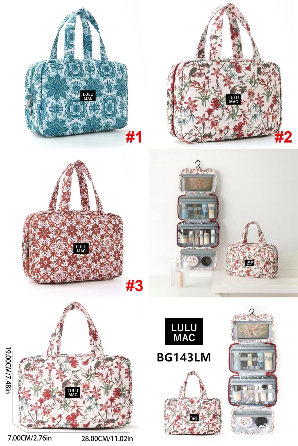 L*lu Mac Travel Makeup Bag