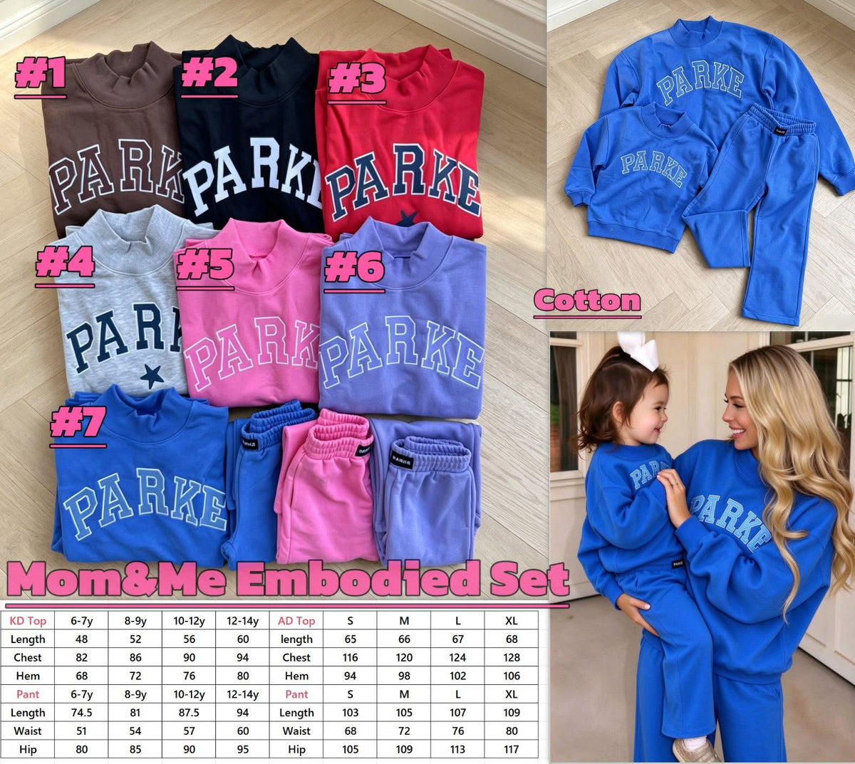 Parke Embroidered Sweatpants Set