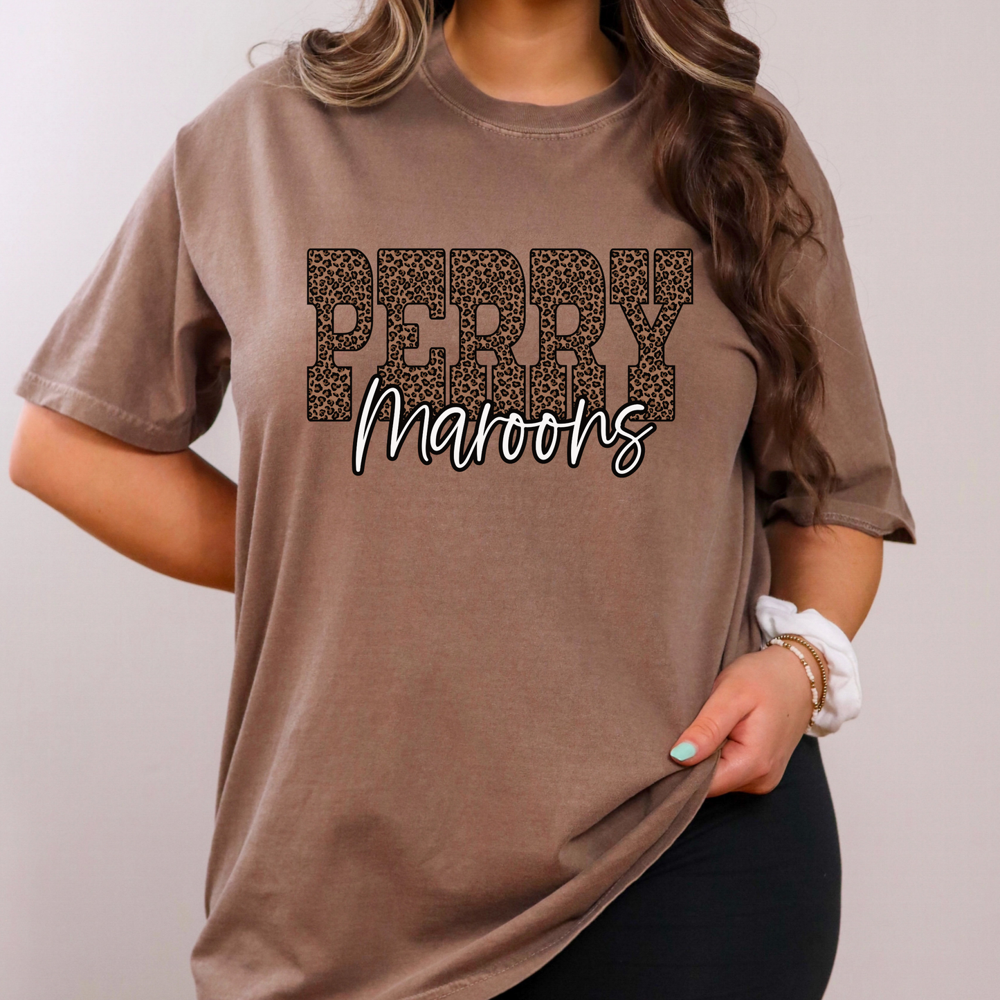 Brown Leopard Perry Maroons